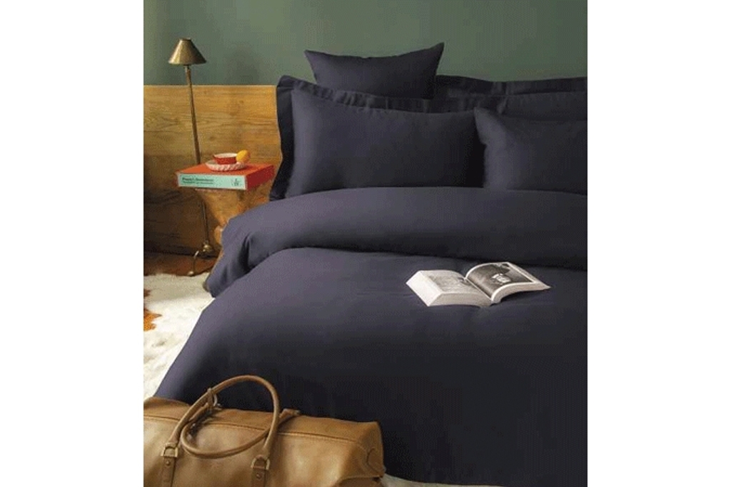 Satin Duvet Cover Set SIMPLY ANTHRACITE