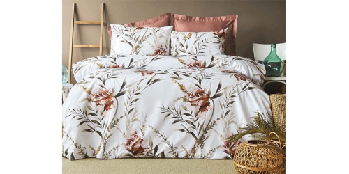 FIJI PINK Ranforce Duvet Cover Set