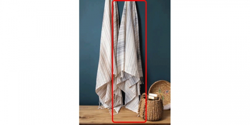 Cotton Peshtemal, RAPHIA GREY