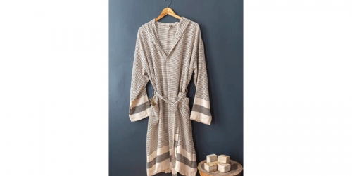 Bamboo Bathrobe, SUNNY BLACK, XL