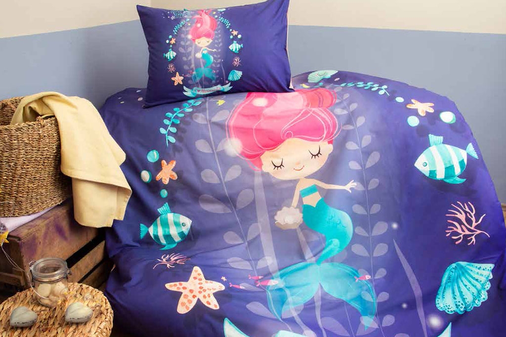 Baby Ranforce Duvet Cover Set, MERMAIDS