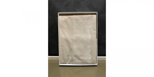 160x220cm., Table cloth, Rectangular, Cream, Lace, GALA ASYA STONE, Turkey,  IN-140025