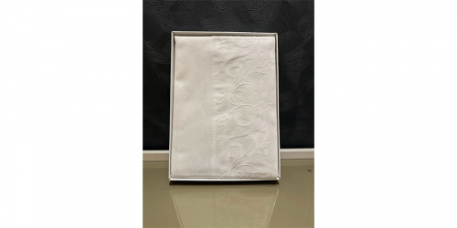 160x160cm., Table cloth, Rectangular,  GALA TARANTO WHITE, Turkey, IN-140038