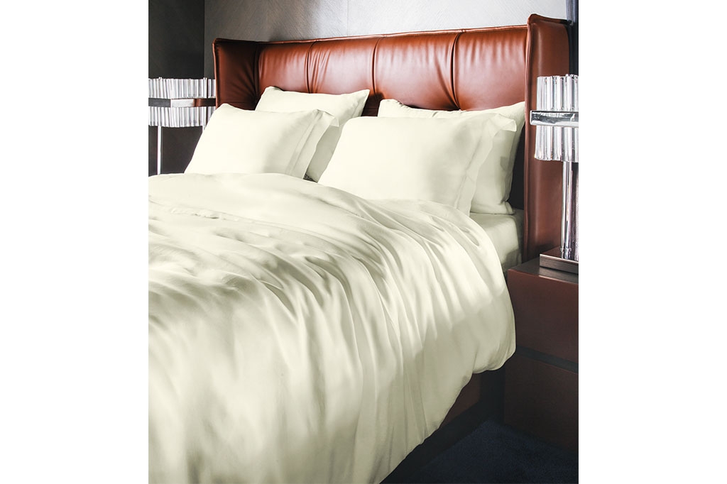 ISSIMO ვეგანური აბრეშუმის თეთრეული JADE CREAM