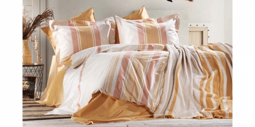 თეთრეულის ნაკრები პიკეს გადასაფარებლით MOLY CREAM