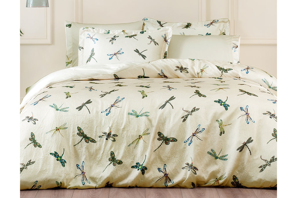 Silk bed linen TIVOLYO DRAGONFLY