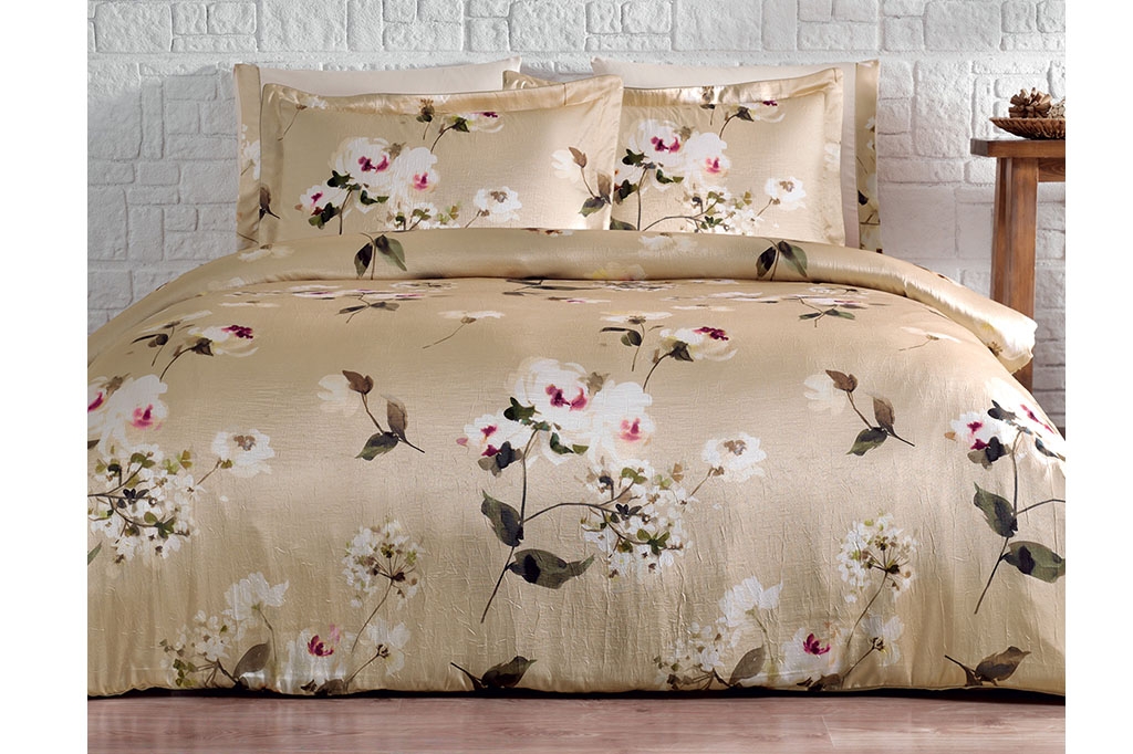 Silk bed linen TIVOLYO DESERT ROSE