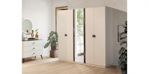 Wardrobe with 5 sliding doors, NIA