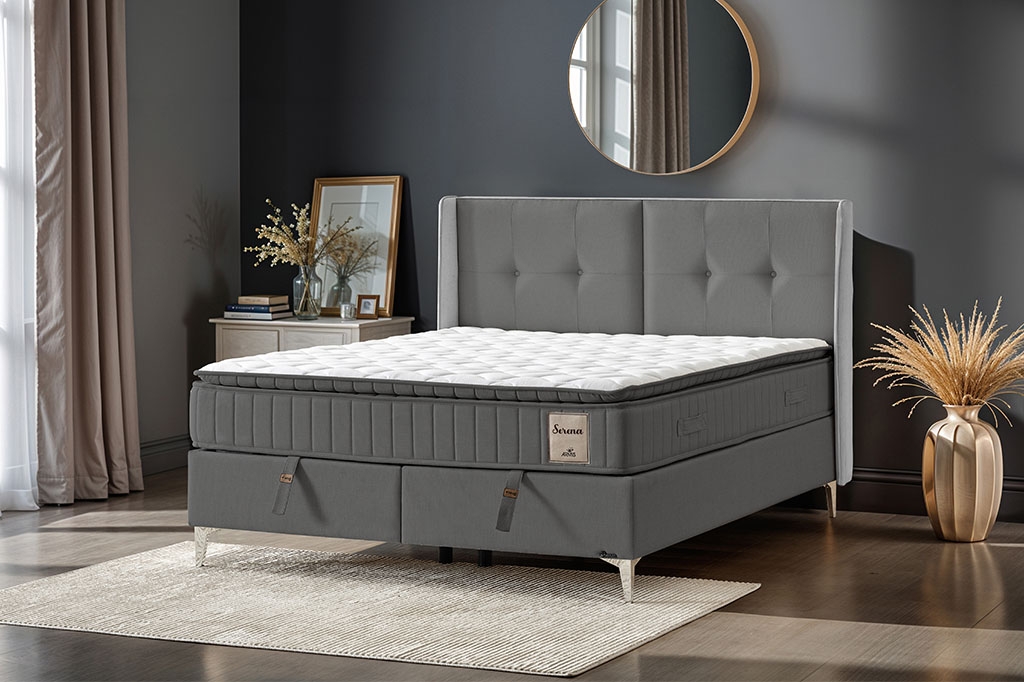 Bed with storage SERENA ANTHRACITE