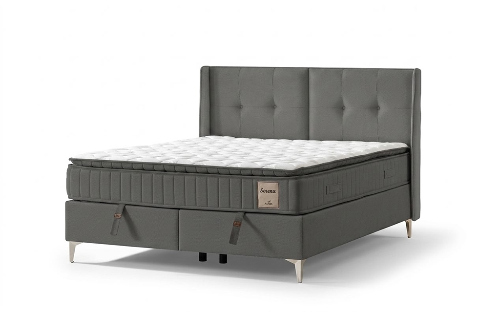 Bed with storage SERENA ANTHRACITE