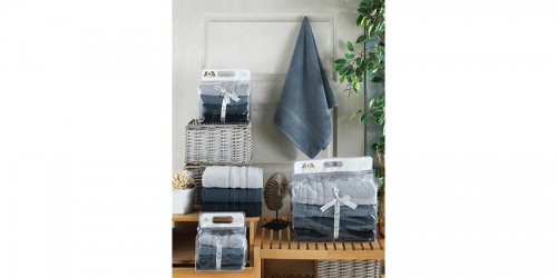 Hygienic towel set, 4 pcs., gray