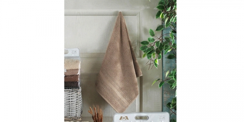 Body towel, 70x140cm., brown,
