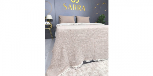 მუსლინის გადასაფარებელი, BEIGE