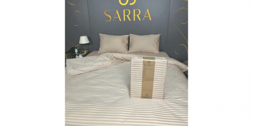 Bedding set, STRIPED CAPUCCINO
