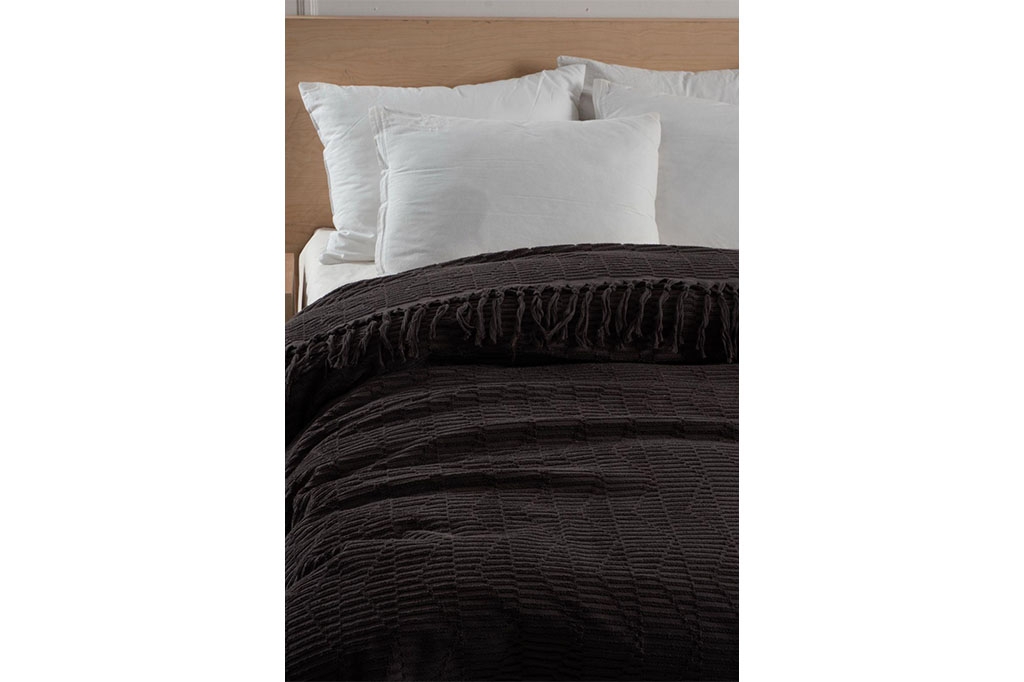 Towel, bedspread, double, SEZAR ANTHRACITE