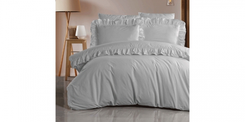 Cotton bed linen MERCAN GREY
