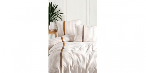Muslin bedding ATLANTIK BROWN