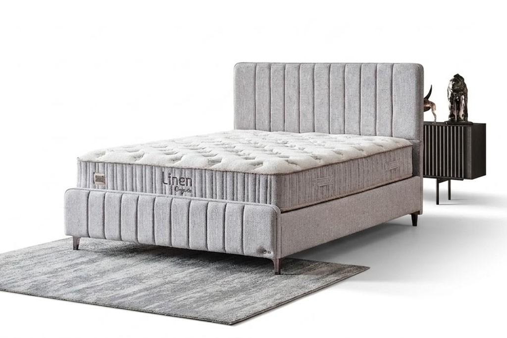 Bed with storage LINEN ORGANIC
