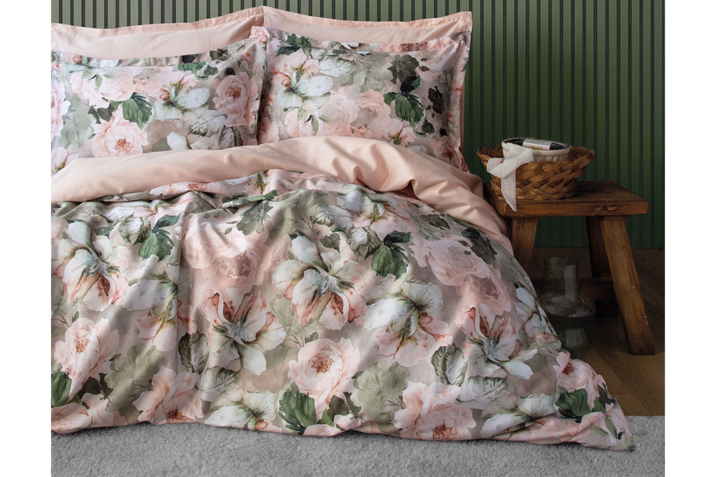 Satin bed linen ISSIMO-ROSIERE