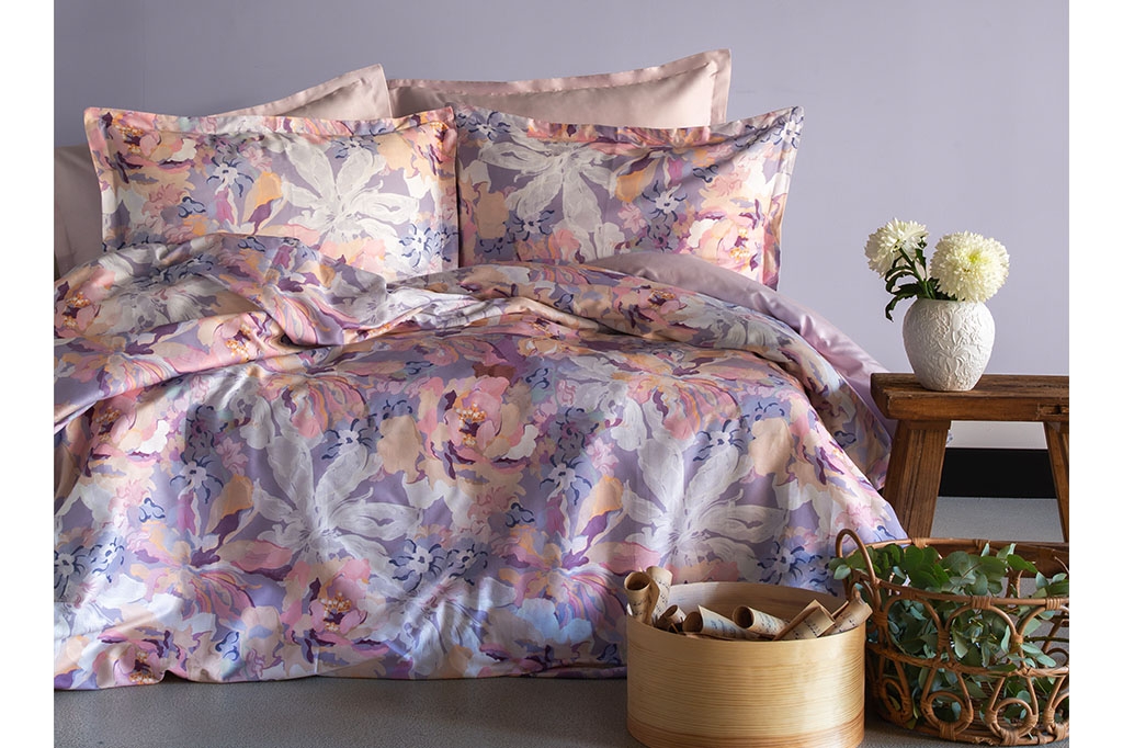Satin bed linen ISSIMO-ASTERA
