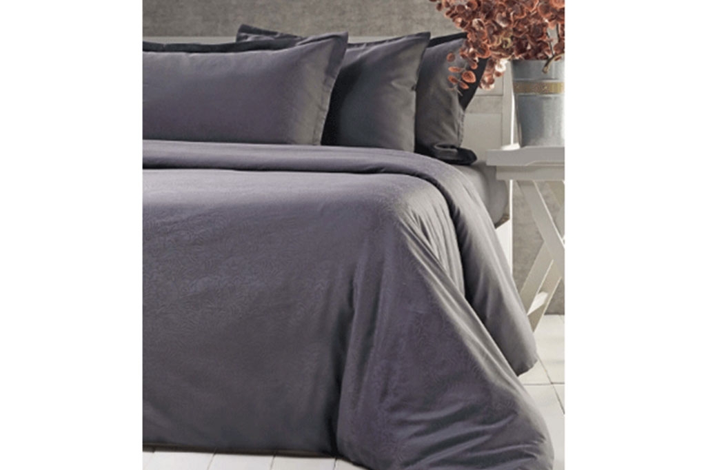Satin Jacquard Bedding MARCA ANTHRACITE