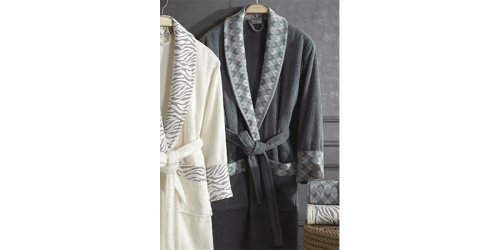Bathrobe and towel set MERY CREAM