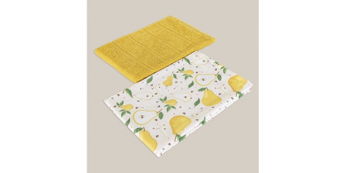 Tea towel set, 2pcs., 40x60cm., PEAR