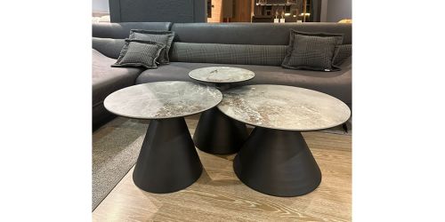 ჟურნალის მაგიდა, სეტი 3ც, კრემისფერი