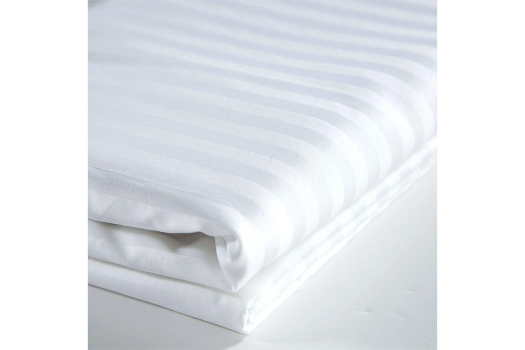 Satin bed sheet ROYAL, striped, hotel line
