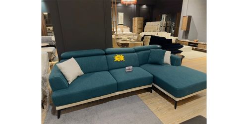 Corner with fabric surface