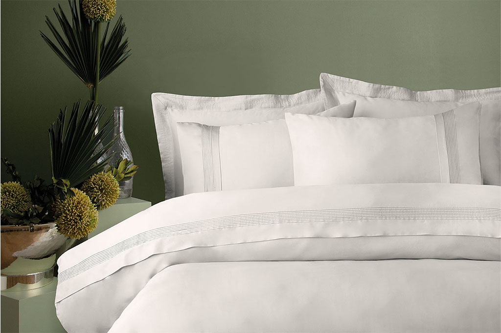 ISSIMO ორსაწოლიანი 300 TC სატინის თეთრეული TALISKER CREAM