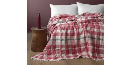 მუსლინის გადასაფარებელი ISSIMO-ULSTER RED