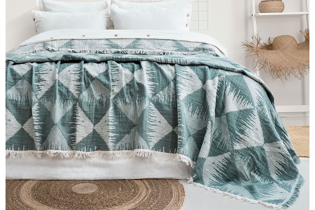 Muslin cover, double, DOLCE GREEN