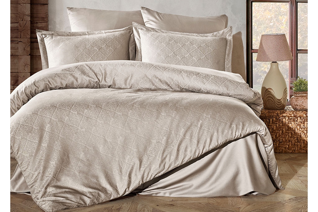 Jacquard bedding HARLEY BEIGE