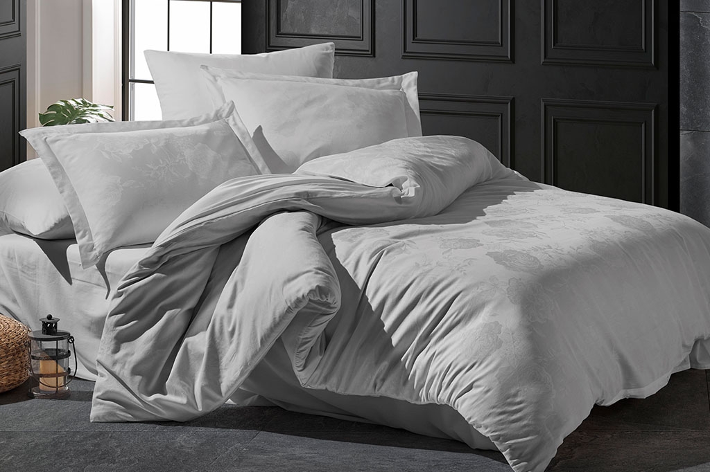 Jacquard bedding set TALIA LIGHT GREY
