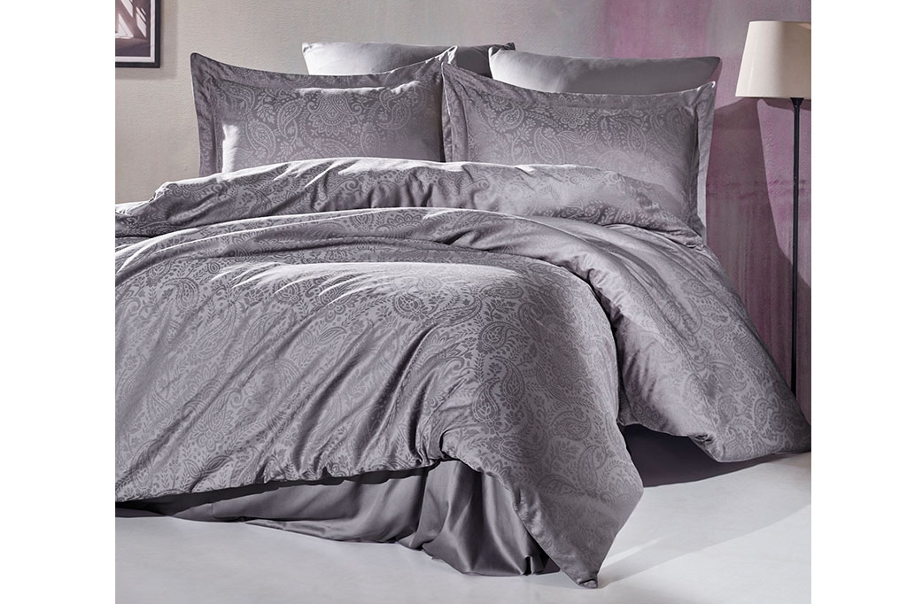 Jacquard bedding set LUCIO GREY