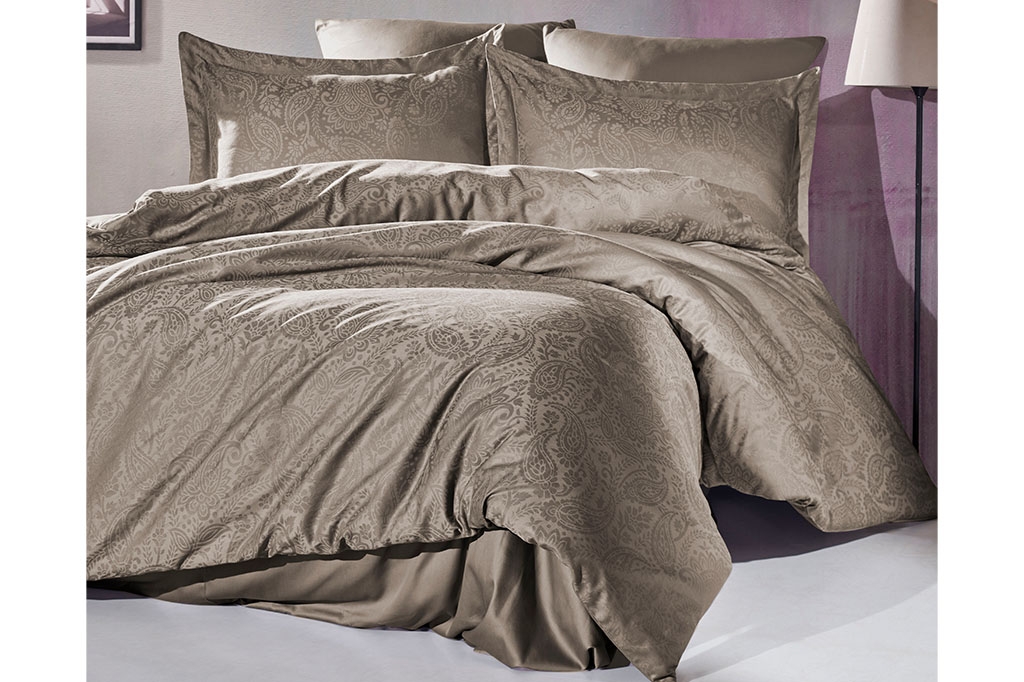 Jacquard bedding LUCIO BROWN