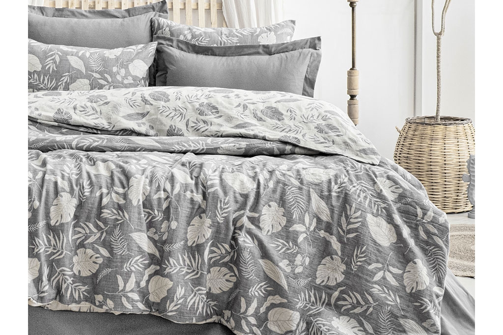 Muslin Bedding LUSSO GREY