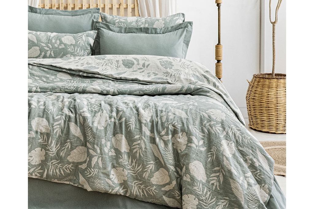 Muslin Bedding LUSSO GREEN