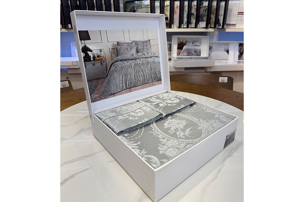 Jacquard bedding TIVOLYO-GRANT GREY