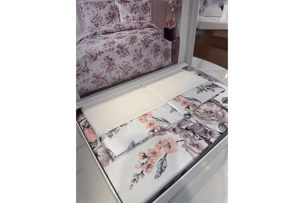 Silk bed linen TIVOLYO EMILIA WHITE