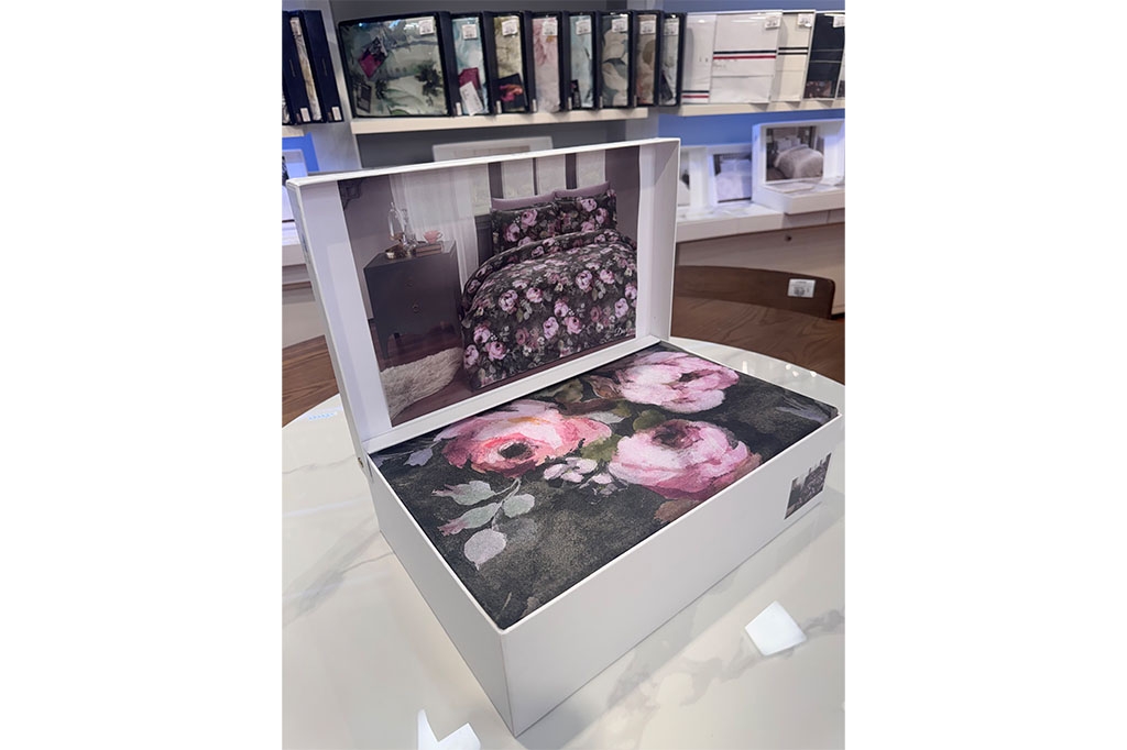 Satin bedding DIOR BLACK