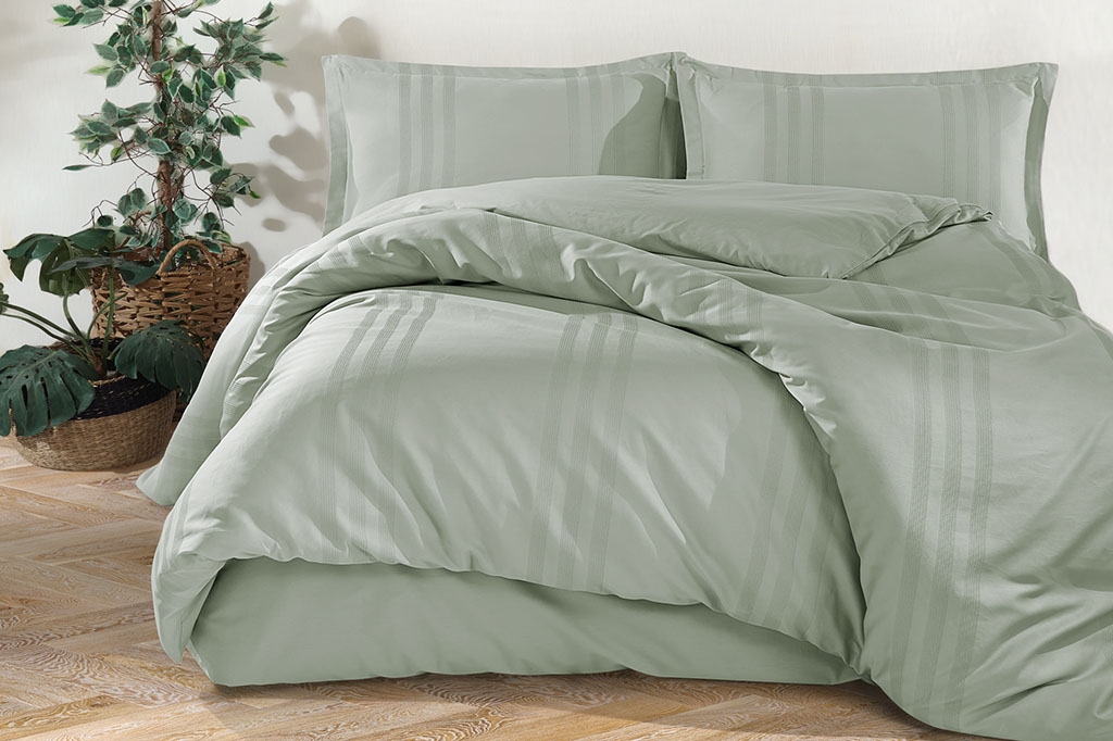 კოტონის თეთრეული CLASSY-MELKOR TEA GREEN V9